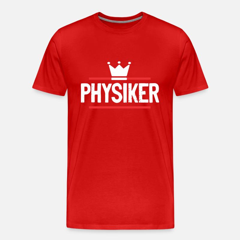 Physiker Beruf - Männer Premium Bio T-Shirt - Rot