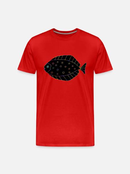 Fish - Men's Premium Organic T-Shirt - red