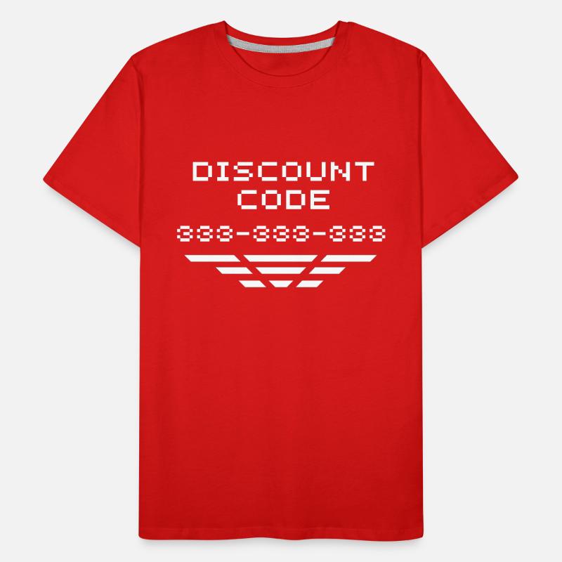 Discount code/discount code 333 Men's Premium Organic T-Shirt