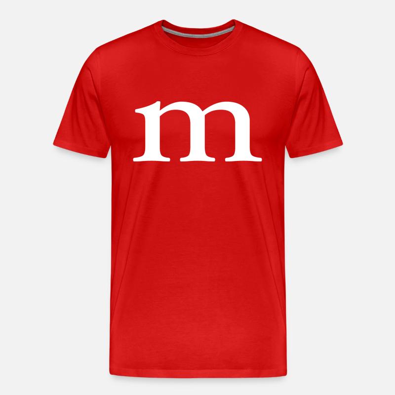 m | M - Männer Premium Bio T-Shirt - Rot