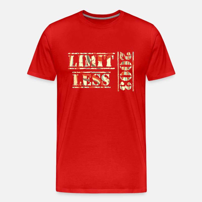 Limitless 2003 - Männer Premium Bio T-Shirt - Rot