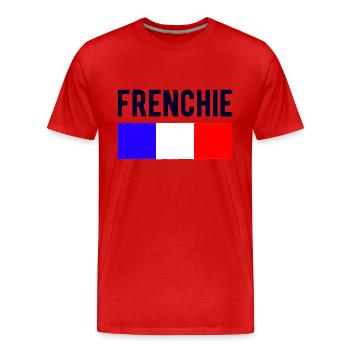 Frenchie France French man - Men's Premium Organic T-Shirt - red - Front - Damien (186cm)