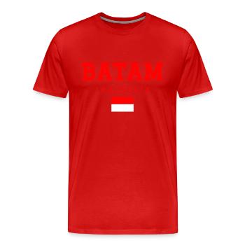 Batam Indonesien - Männer Premium Bio T-Shirt - Rot - Vorne - Damien (186cm)