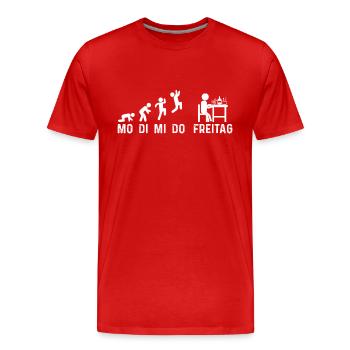 Bastler Basteln - Männer Premium Bio T-Shirt - Rot - Vorne - Damien (186cm)