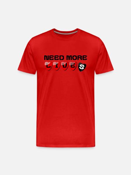 It needs more lives - Men's Premium Organic T-Shirt - red