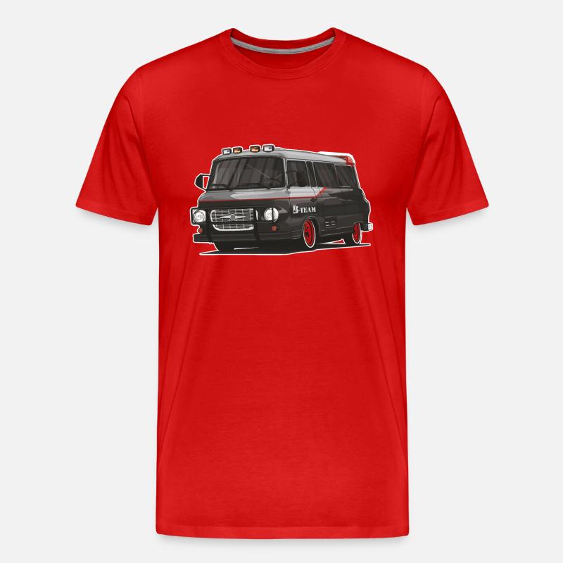 Barkas B1000 // Illustration - Männer Premium Bio T-Shirt - Rot