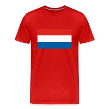 Netherlands - Men's Premium Organic T-Shirt - red - Front - Damien (186cm)