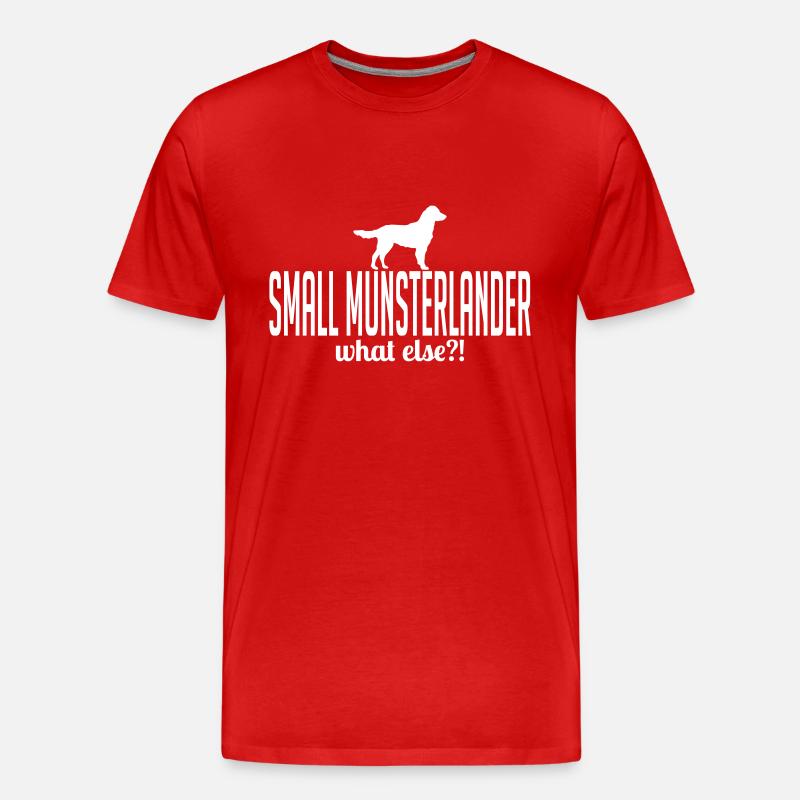 SMALL MUNSTERLANDER what else - Männer Premium Bio T-Shirt - Rot