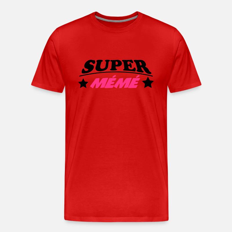 Super Mémé 222 - Männer Premium Bio T-Shirt - Rot