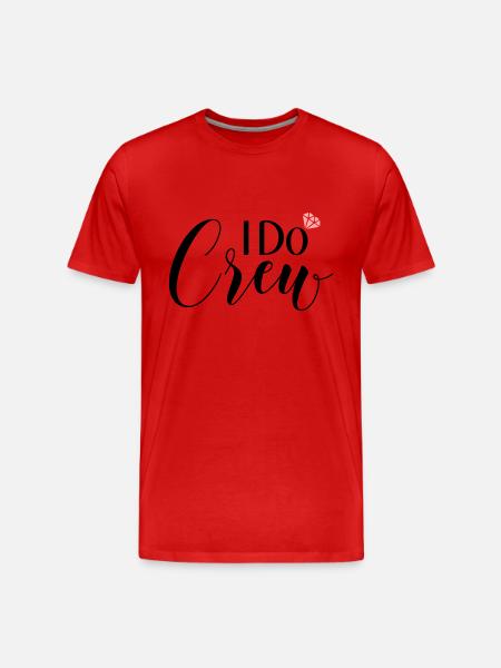 I Do Crew - Männer Premium Bio T-Shirt - Rot