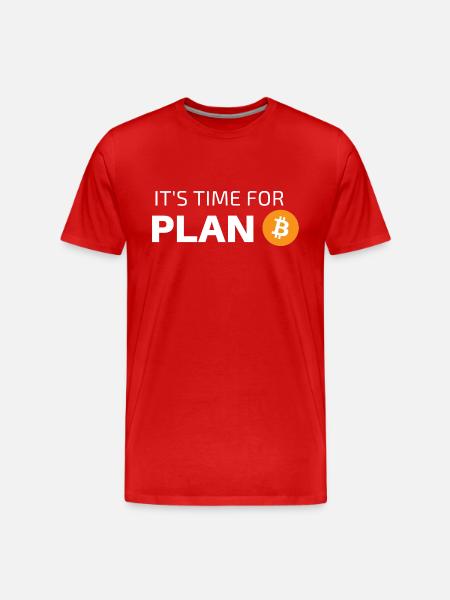 C’EST L’HEURE DU PLAN B - T-shirt bio Premium Homme - rouge