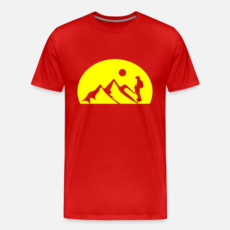 climbing - Männer Premium Bio T-Shirt - Rot