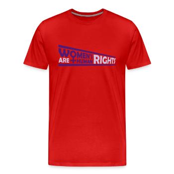citation féministe sur les droits des femmes - T-shirt bio Premium Homme - rouge - Devant - Damien (186cm)