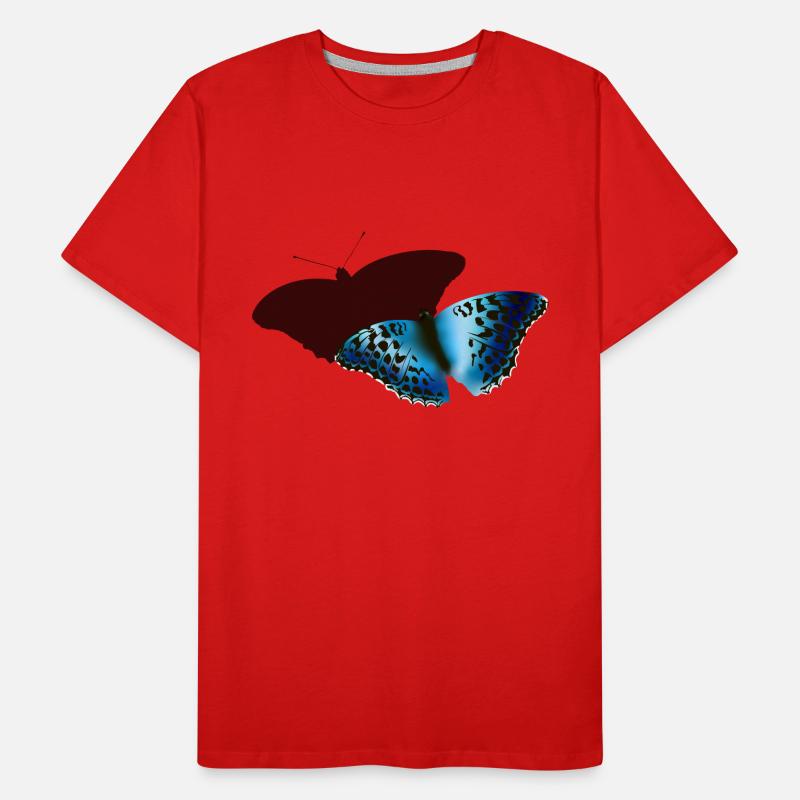 papillon bleu T-shirt bio Premium Homme