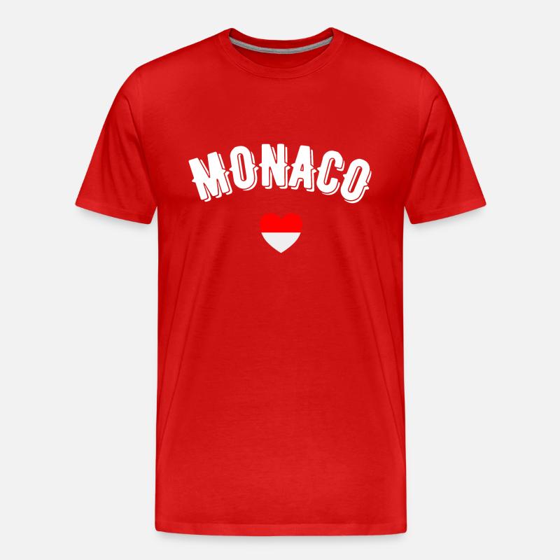 Monaco - Männer Premium Bio T-Shirt - Rot