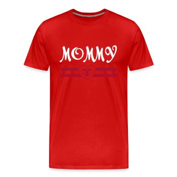 Schwangerschaft Babyparty Babyshower Boy Girl - Männer Premium Bio T-Shirt - Rot - Vorne - Damien (186cm)