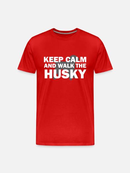 Dog Hund - Männer Premium Bio T-Shirt - Rot
