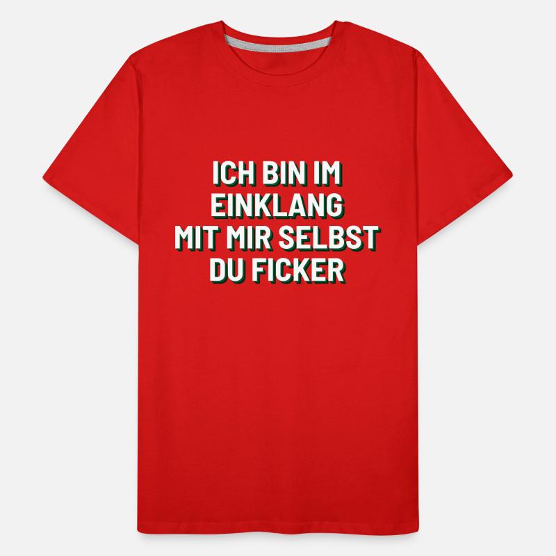 Ich bin im Einklang mit mir selbst. Männer Premium Bio T-Shirt