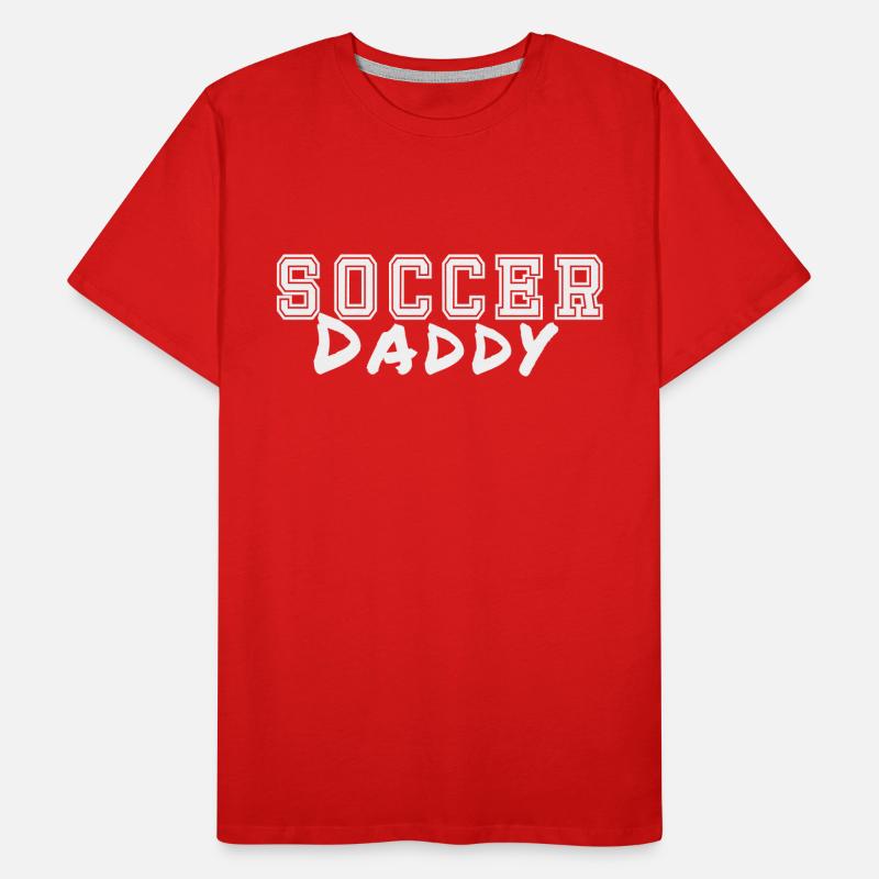 Fußball Daddy Männer Premium Bio T-Shirt