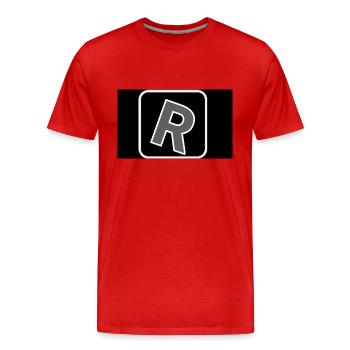 Joueur - T-shirt bio Premium Homme - rouge - Devant - Damien (186cm)