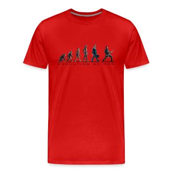 Evolution Guitar Player 06 2024 3 - Men's Premium Organic T-Shirt - red - Front - Damien (186cm)