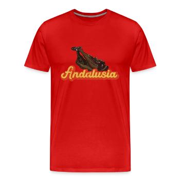 Jamon Schweineflisch Schinken Tapas Andalusien - Männer Premium Bio T-Shirt - Rot - Vorne - Damien (186cm)