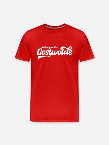 Autumn In The Costwolds - Men's Premium Organic T-Shirt - red
