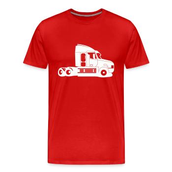 truck - Männer Premium Bio T-Shirt - Rot - Vorne - Damien (186cm)