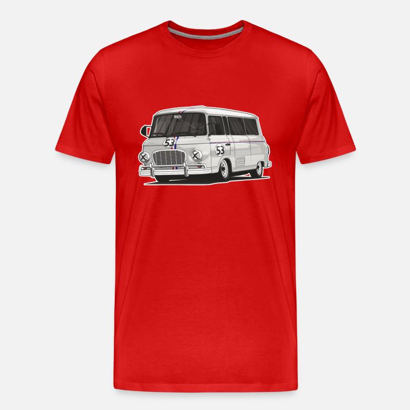 Barkas B1000 // Illustration - Männer Premium Bio T-Shirt - Rot