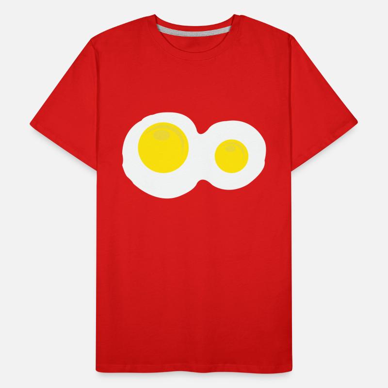 Fried eggs Men's Premium Organic T-Shirt