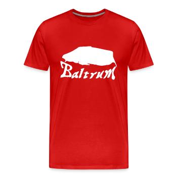 Baltrum Tattoo - Männer Premium Bio T-Shirt - Rot - Vorne - Damien (186cm)