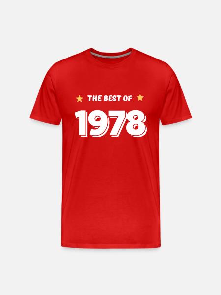 Best of 1978 - Men's Premium Organic T-Shirt - red