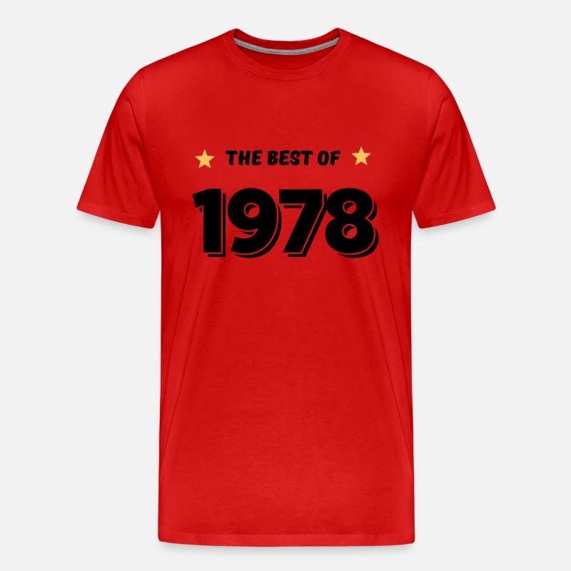 Das Beste von 1978 - Männer Premium Bio T-Shirt - Rot