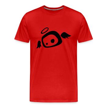 Angel Sow - Men's Premium Organic T-Shirt - red - Front - Damien (186cm)
