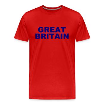 Great Britain - England - Soccer - Fußball - Men's Premium Organic T-Shirt - red - Front - Damien (186cm)
