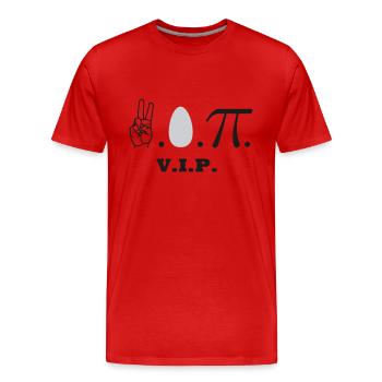 VIP - Männer Premium Bio T-Shirt - Rot - Vorne - Damien (186cm)