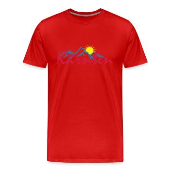Kärnten - Männer Premium Bio T-Shirt - Rot - Vorne - Damien (186cm)