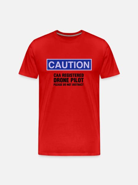 Drone Pilot - Men's Premium Organic T-Shirt - red