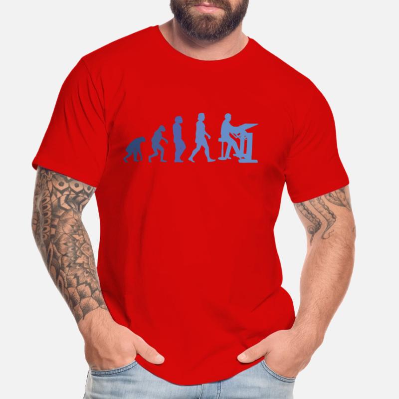 Draughtsman Evolution Client Architect Construction Manager Men's Premium Organic T-Shirt
