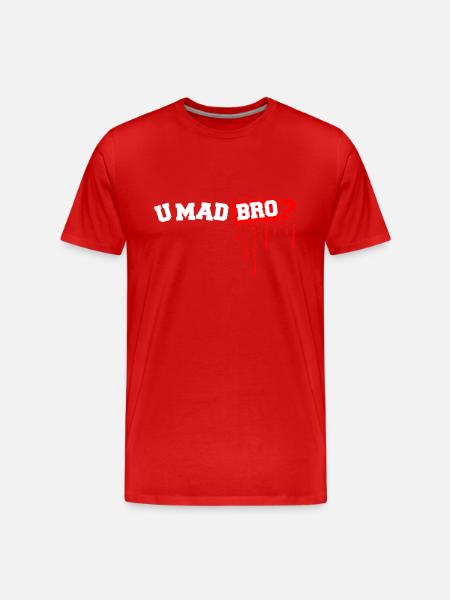 BRO? - Men's Premium Organic T-Shirt - red