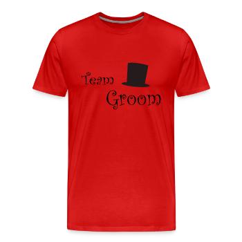 team groom - Männer Premium Bio T-Shirt - Rot - Vorne - Damien (186cm)