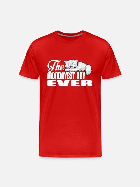 The Mondayest Day ever - Men's Premium Organic T-Shirt - red