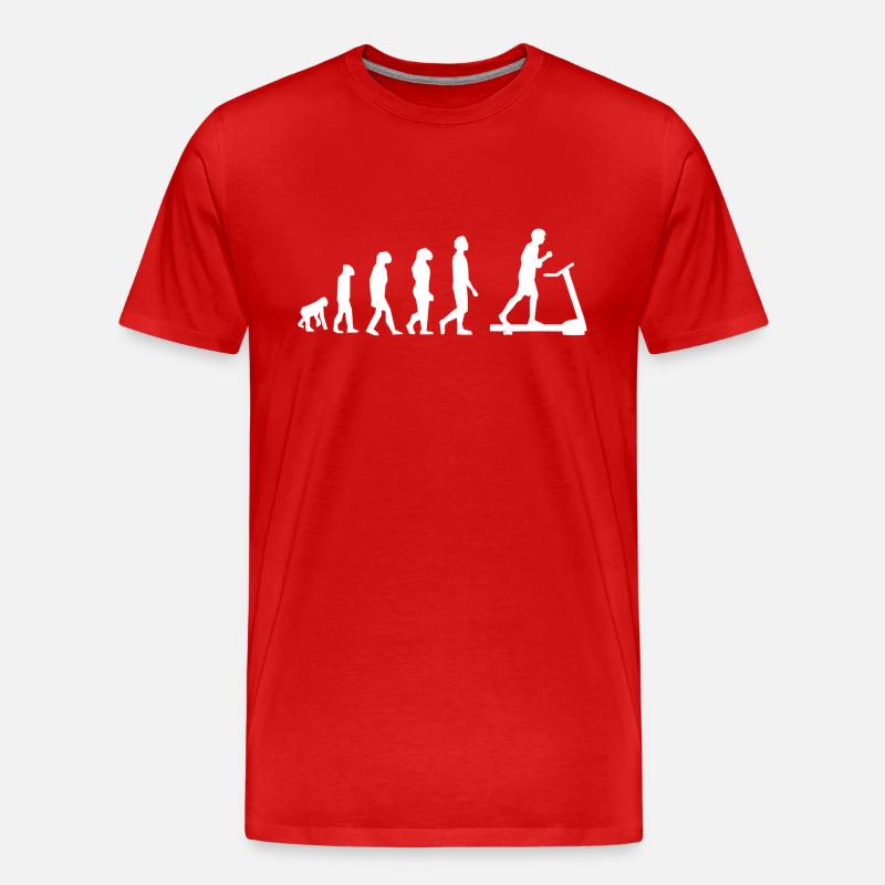 Tapis roulant évolution - T-shirt bio Premium Homme - rouge