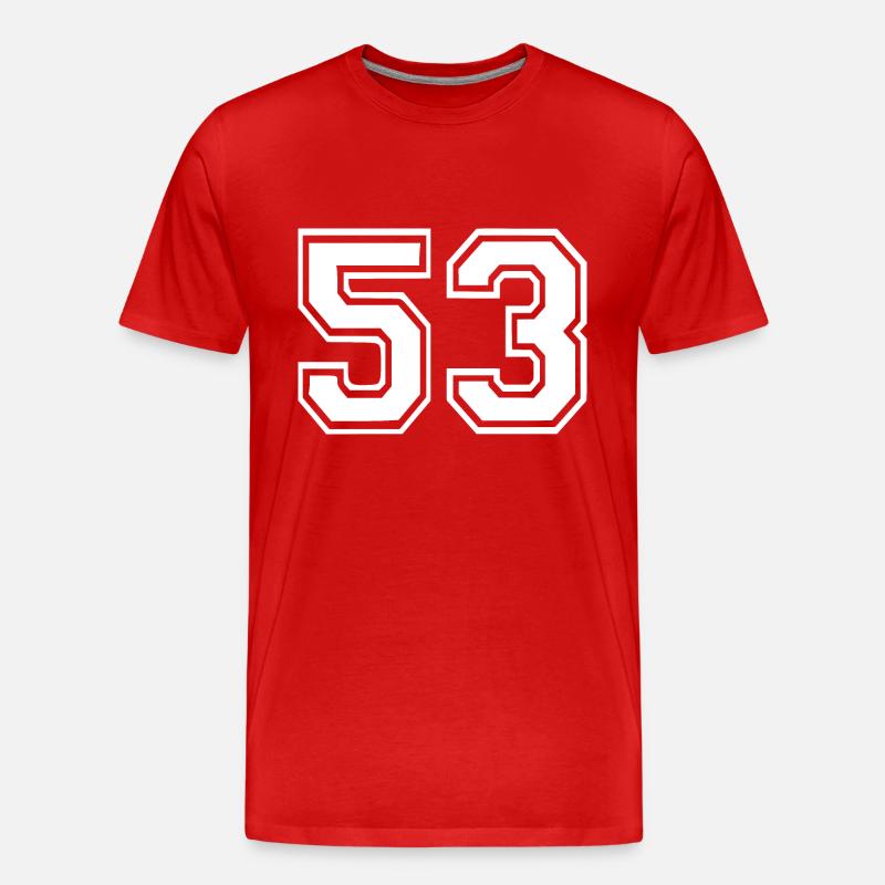 53 - Men's Premium Organic T-Shirt - red