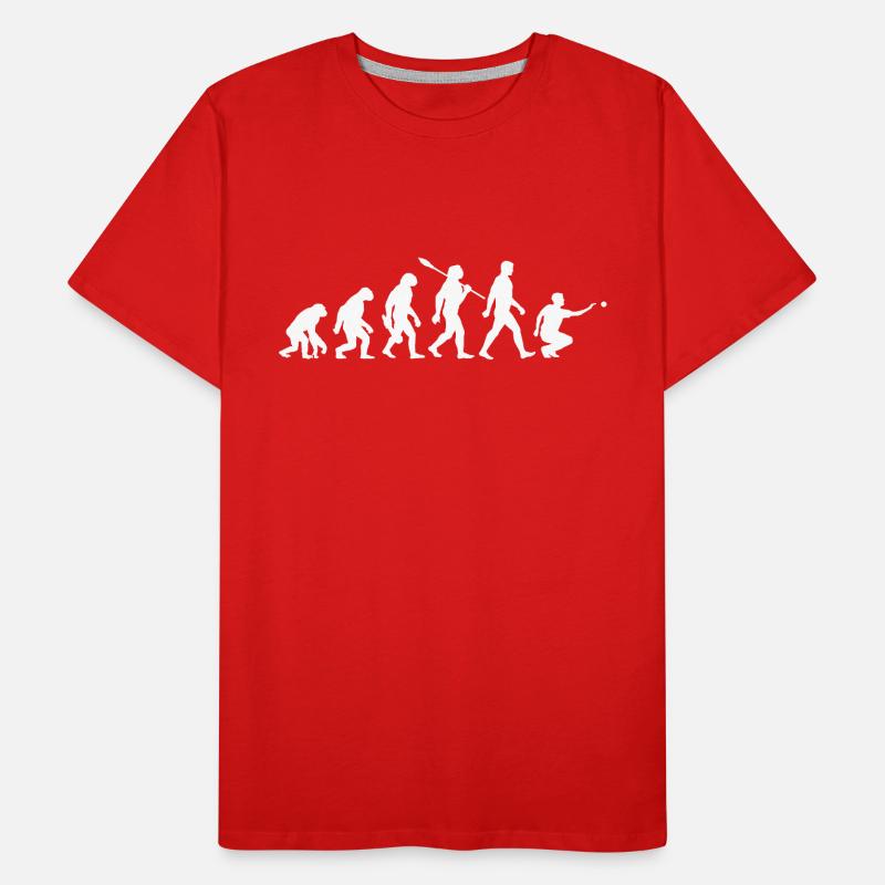 Evolution - Boule - Pétanque T-shirt bio Premium Homme