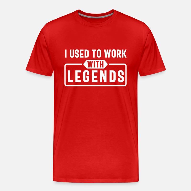 J’avais l’habitude de travailler - T-shirt bio Premium Homme - rouge