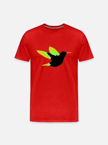 Hummingbird 01 - Men's Premium Organic T-Shirt - red