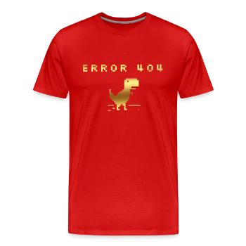Karikatur Glücklich Vektor Figur Symbol Lustiges Design Niedlich - Männer Premium Bio T-Shirt - Rot - Vorne - Damien (186cm)