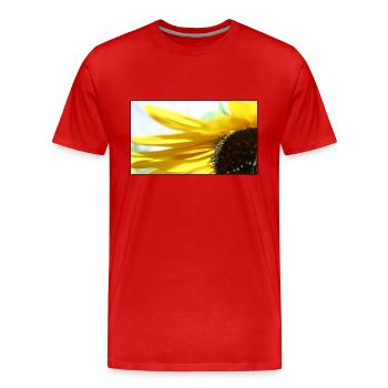 Sunflower - Men's Premium Organic T-Shirt - red - Front - Damien (186cm)
