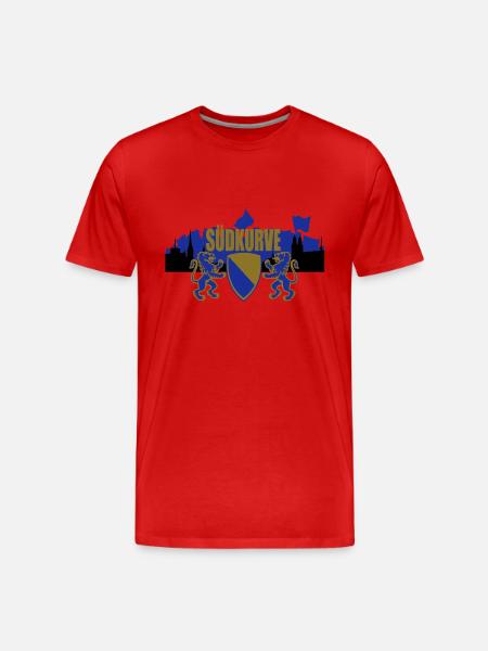 Zurich South Bend - Men's Premium Organic T-Shirt - red